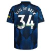 Maillot de Supporter Manchester United Donny van de Beek 34 Troisième 2021-22 Pour Homme